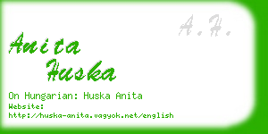 anita huska business card